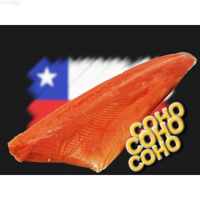 S75K-2 智利帶皮三文魚柳(約1.5 ~ 1.9KG左右/邊，可代為切扒或切粒)會員價HK$223.00/kg(價格以過磅為準)